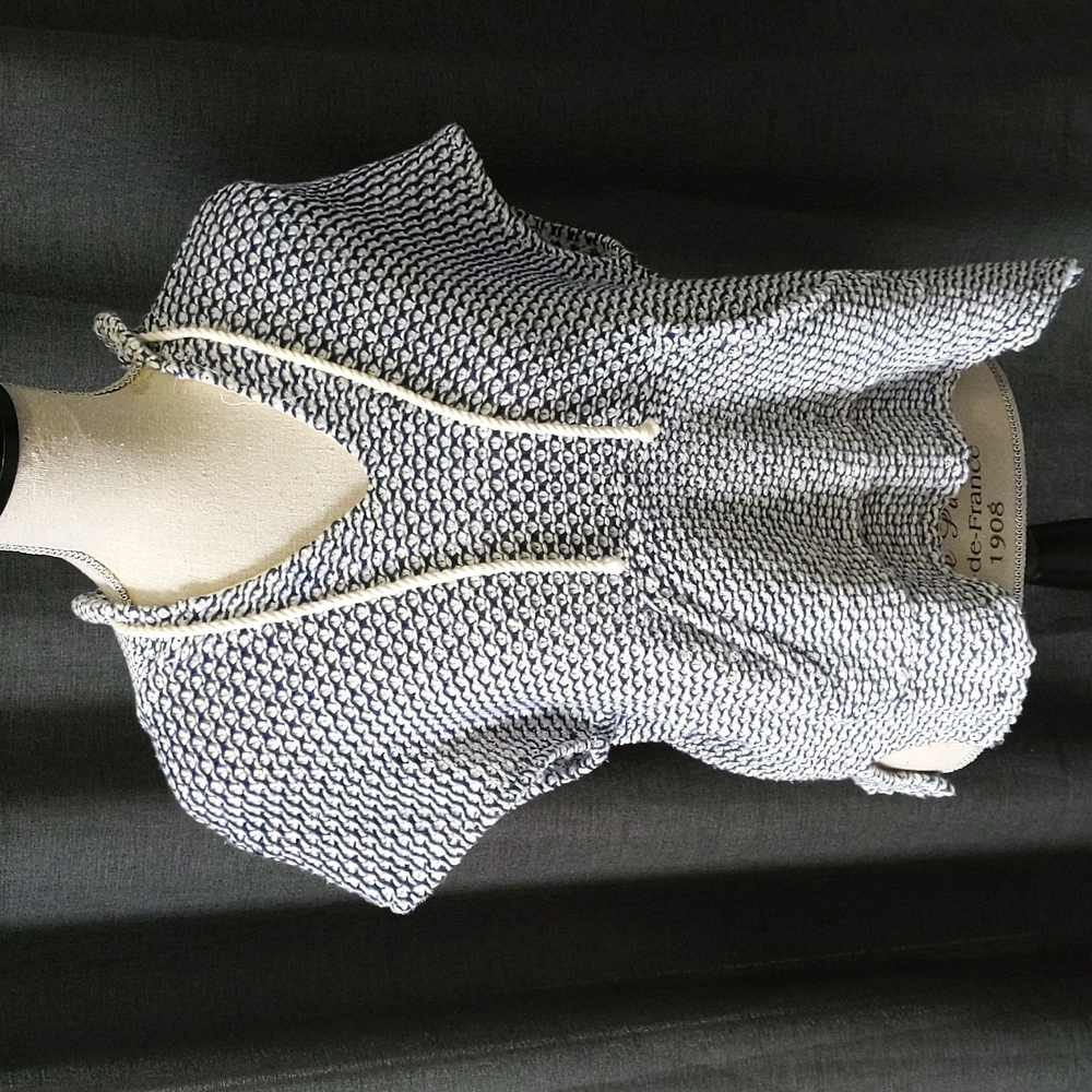 Splendid Cobalt Prairie Loose Knit Hoodie XS
